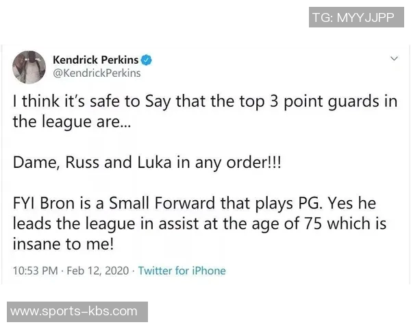 帕金斯因节目中评论威少遭妻子长文反击引发热议